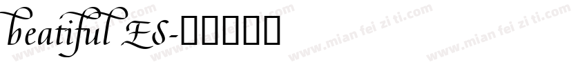 beatiful ES字体转换